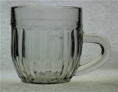 Mug for beer. Side view.