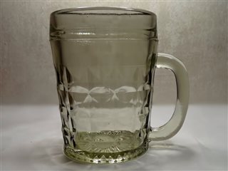 Beer mug. Side view.